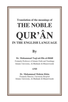 Image for Translation of the Meanings of the Noble Qur'an