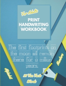 Image for Print Handwriting Workbook for Adults