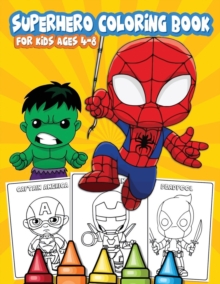 Image for Superhero Coloring Book for Kids Ages 4-8