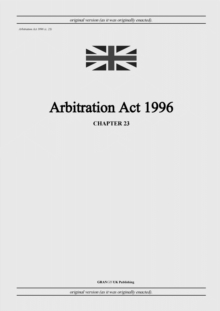Image for Arbitration Act 1996 (c. 23)