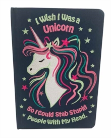 I Wish I Was A Unicorn Embroidered Journal