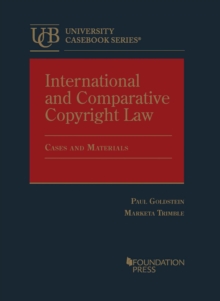 Image for International and Comparative Copyright Law : Cases and Materials