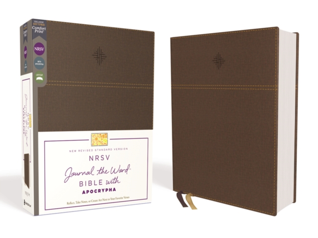 NRSV Journal the Word Bible with Apocrypha Leathersoft Brown Comfort Print