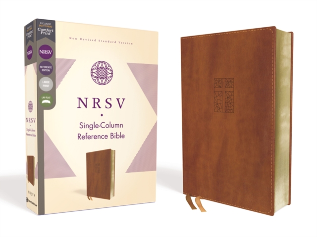 NRSV Single-Column Reference Bible Leathersoft Brown Comfort Print