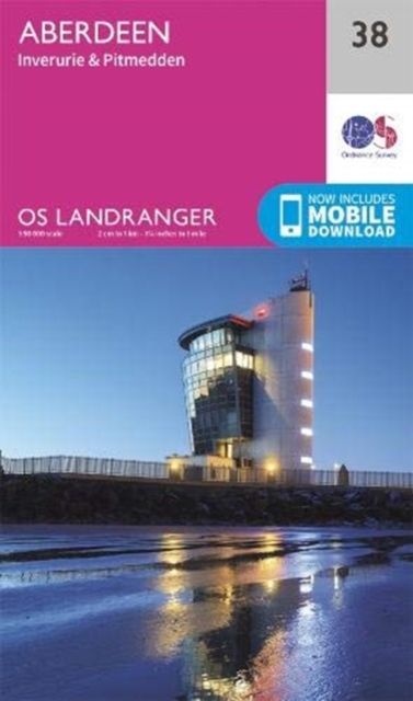 Ordnance Survey Landranger 38 Aberdeen Map Pink - Image 5