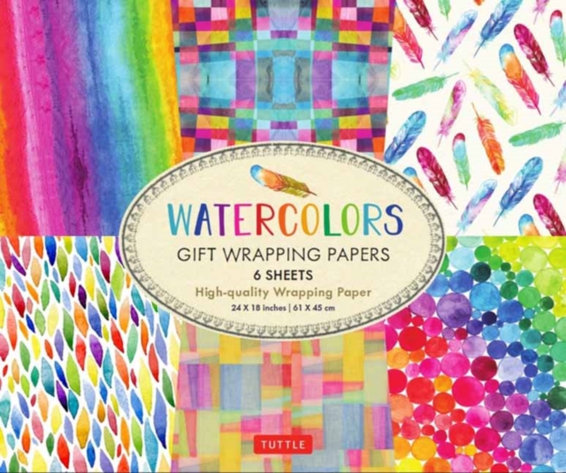Watercolors Gift Wrapping Papers