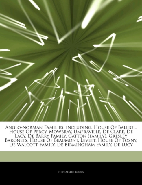Articles on Anglo-Norman Families Including