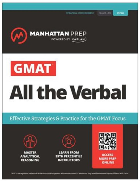 GMAT All the Verbal Effective Strategies Practice for the new GMAT PAPERBACK