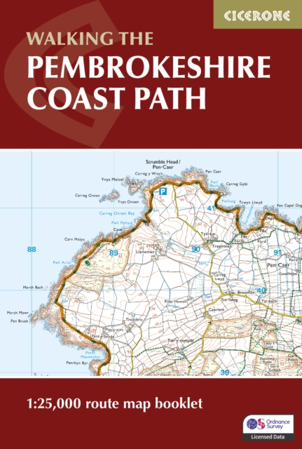 Pembrokeshire Coast Path Map Booklet : 1:25,000 OS Route Mapping book cover