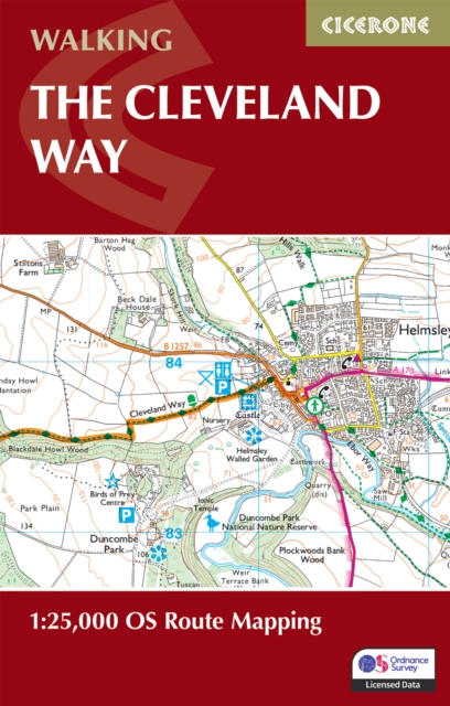 The Cleveland Way Map Booklet : 1:25,000 OS Route Mapping book cover