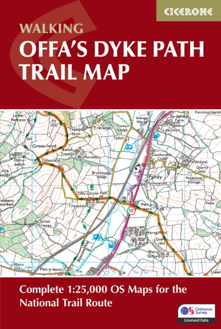 Offa's Dyke Path Trail Map : Complete 1:25,000 OS Maps for the National Trail Route book cover