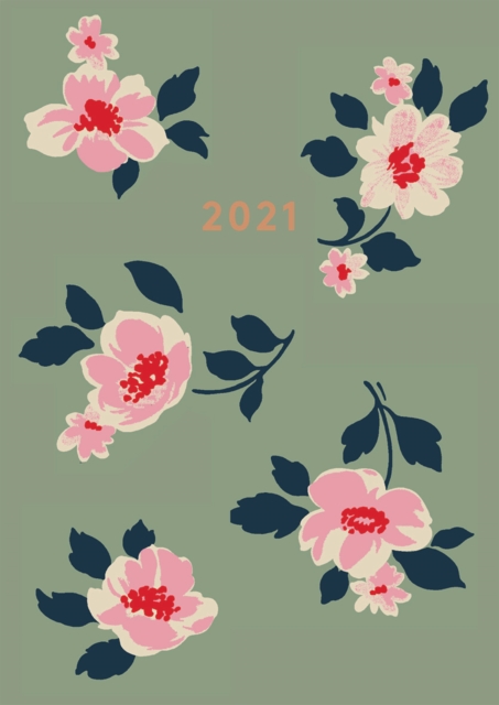 Cath Kidston A6 Khaki Dusk Floral 2021 Diary
