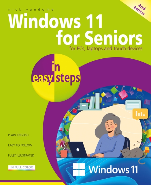 WINDOWS 11 FOR SENIORS IN EASY STEPS by VANDOME, NICK Paperback Self Help