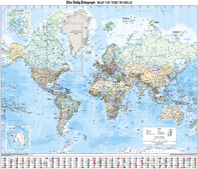 Daily Telegraph Wall Map of the World