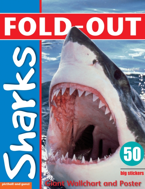 Fold Out Poster Sticker Book  Sharks