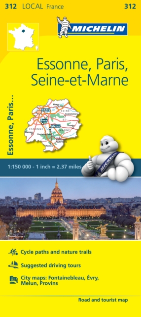 Essonne Paris Seine-et-Marne - Michelin Local Map 312