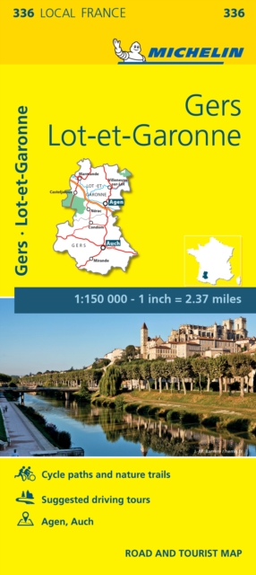 Gers Lot-et-Garonne - Michelin Local Map 336