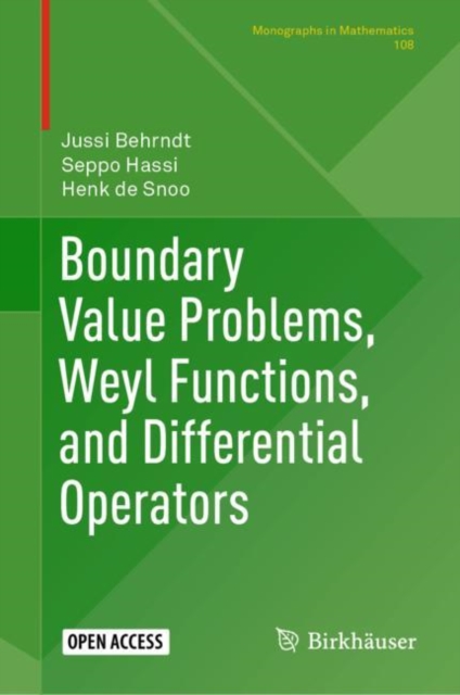Boundary Value Problems Weyl Functions and Differential Operators
